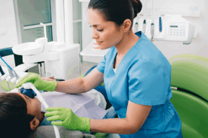 a child receiving sedation dentistry